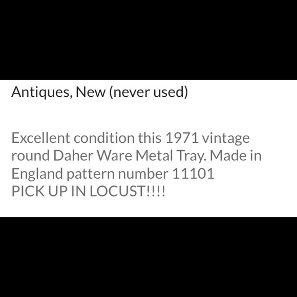 Vintage Daher Ware Metal Tray - Picture 2 of 2